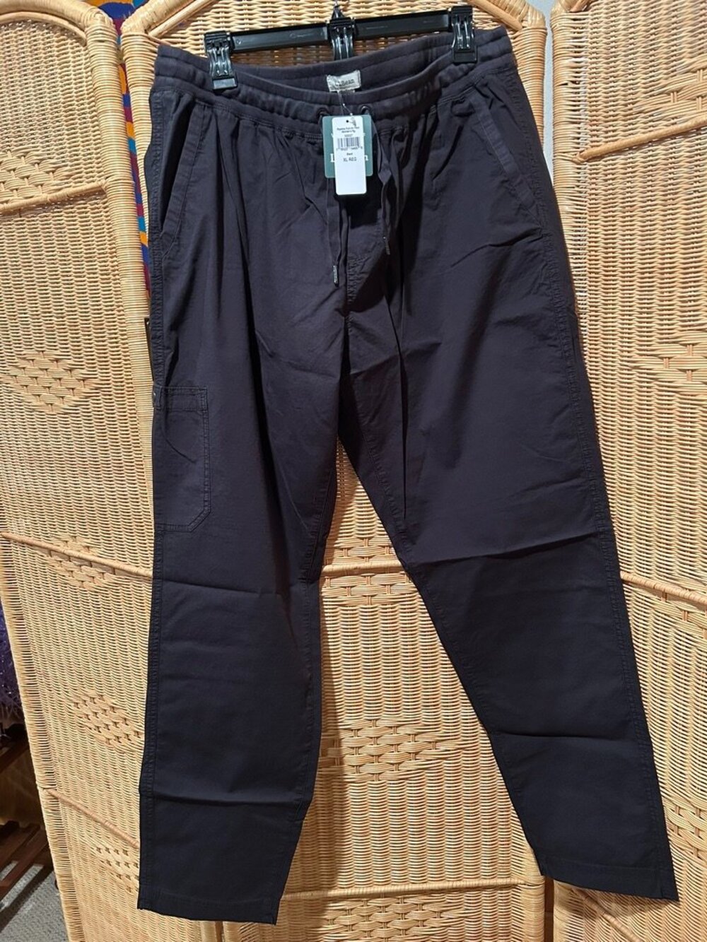 L.L. Bean Ripstop Pull-on Pant Black: XL Reg: $30